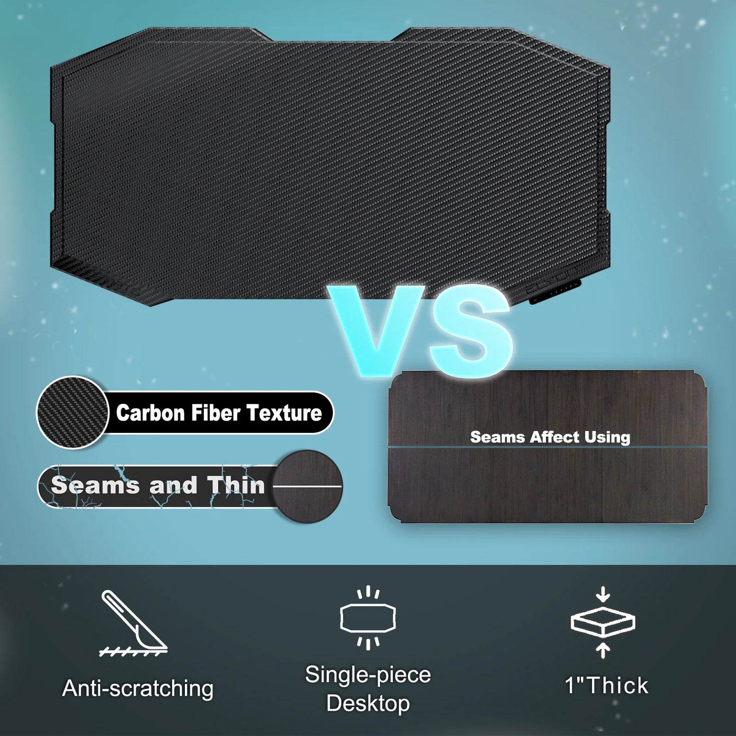 55 X 28 Inch Electric Ergonomic Standing Desk with Dual Motors Heavy Duty Sturdy Frame Height Adjustable Sit Stand Gaming Table