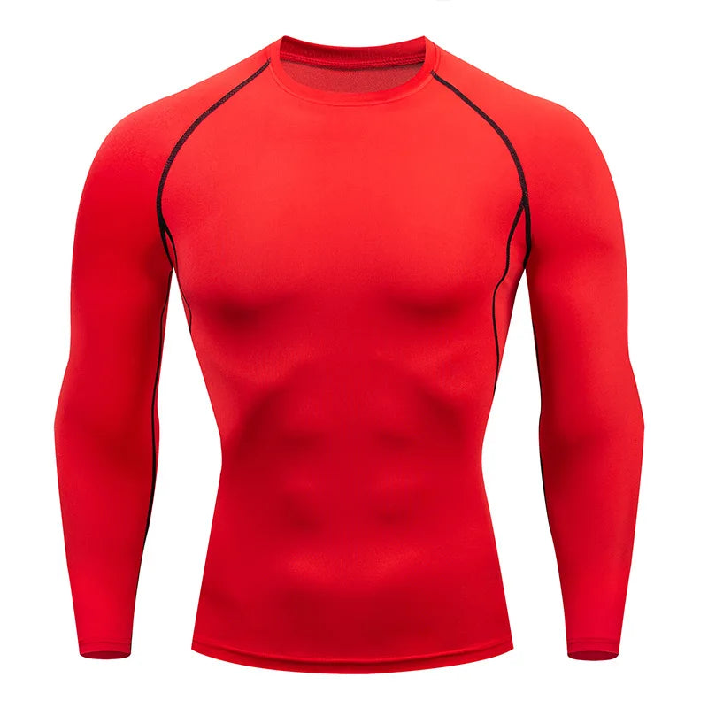 Men Workout Long Sleeve T- shirt Spring Autumn Gym Running Sport Men's T-shirts Fitness Sportswear Outdoor Tops For Men Clothes