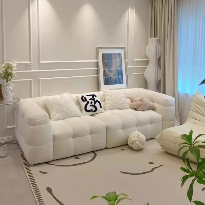 Family Luxury Living Room Sofas European Modern Plush Reclining Sofa Corner Lounger Muebles Para El Hogar Home Decoration