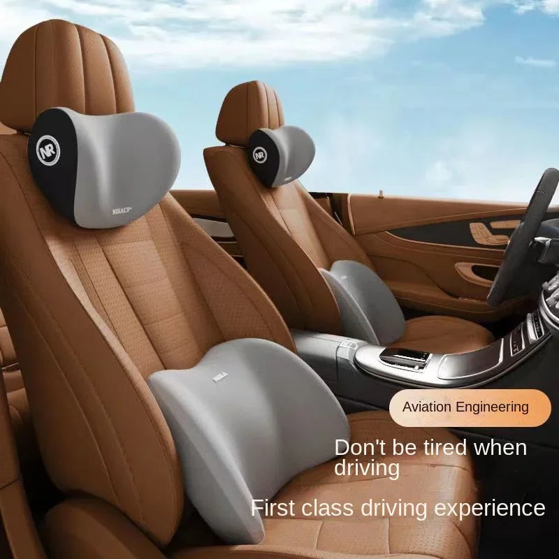 Car headrest, lumbar support, neck pillow, car cushion, driver's seat, lumbar support, lumbar support, lumbar support parts