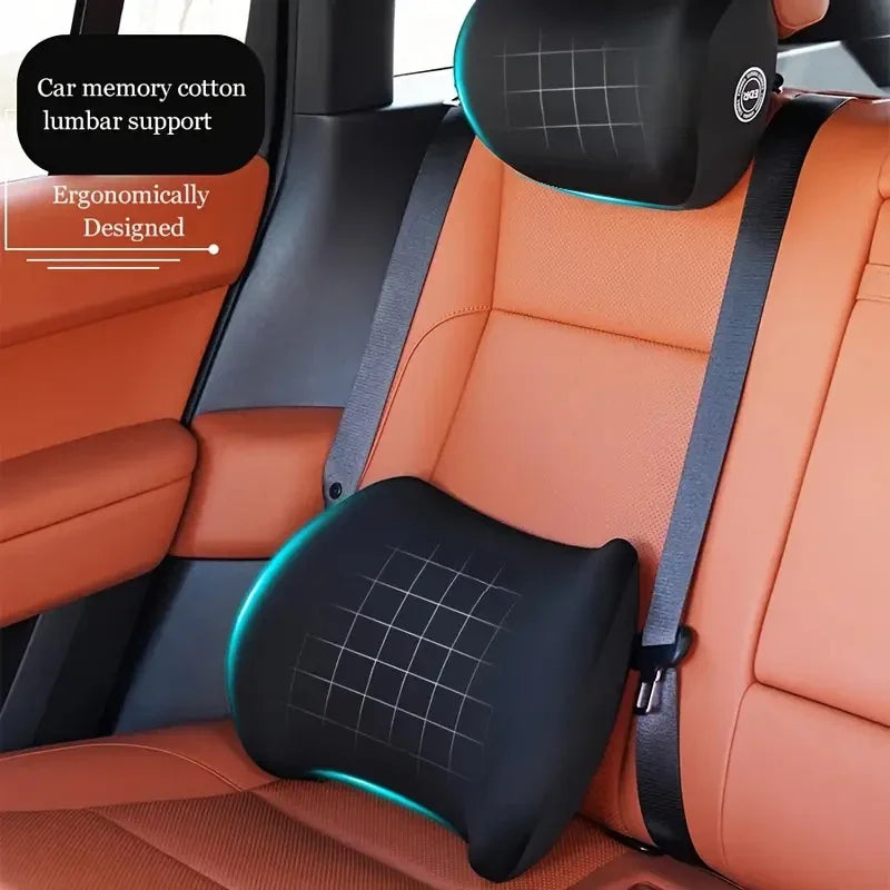 Car headrest, lumbar support, neck pillow, car cushion, driver's seat, lumbar support, lumbar support, lumbar support parts
