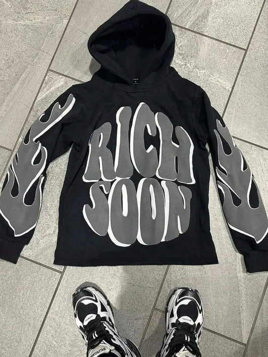 Spring And Autumn Hot Selling Men's Hoodie Fashion New Style Casual Loose Sports Shirt Harajuku Japanese Super Oversized Top