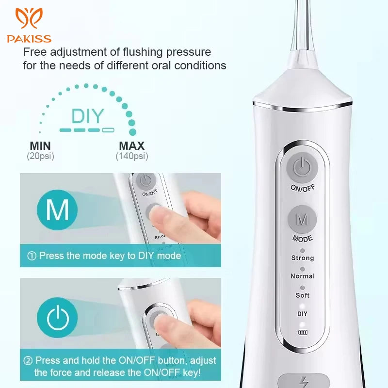 Wholesale IPX7 Waterproof Electric Teeth Cleaning Water Flosser Cordless for Oral Irrigator USB Power for Home Travel Dental