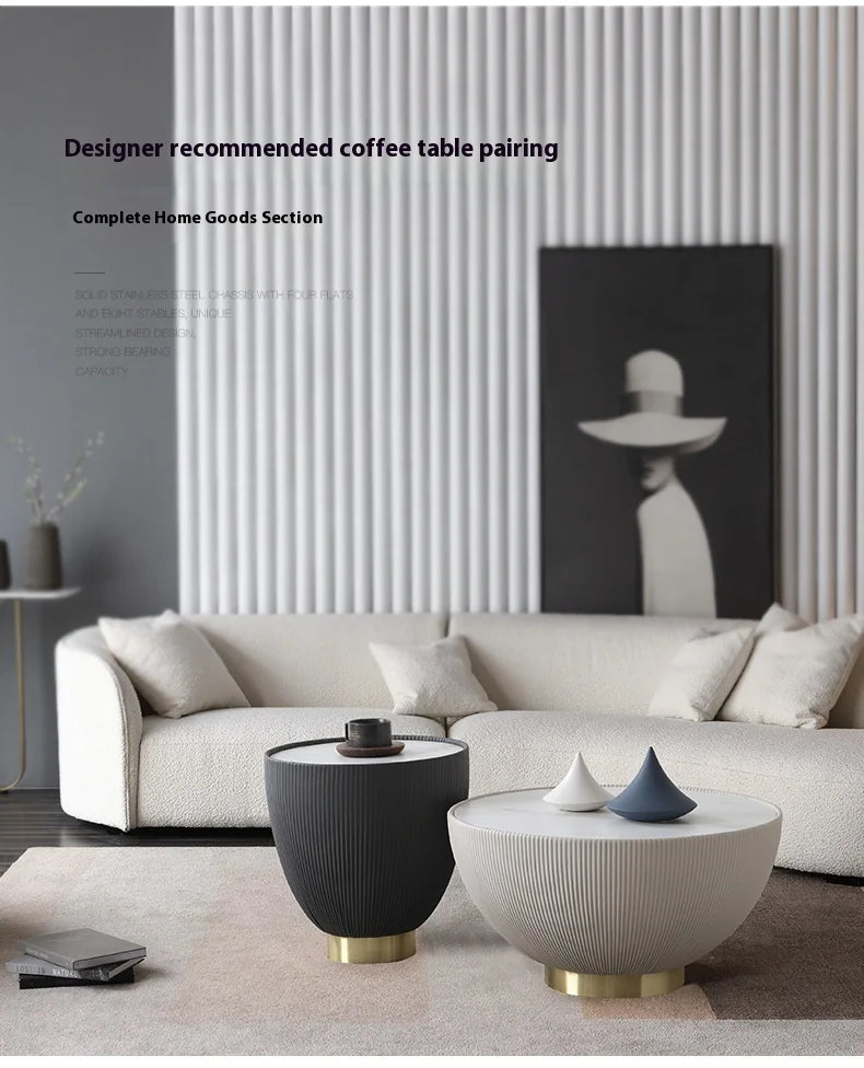 Italian Modern Style Integrated Japanese Lamb Wool Fabric Curved Sofa Foshan Furniture Wholesale Nordic Living Home Furniture