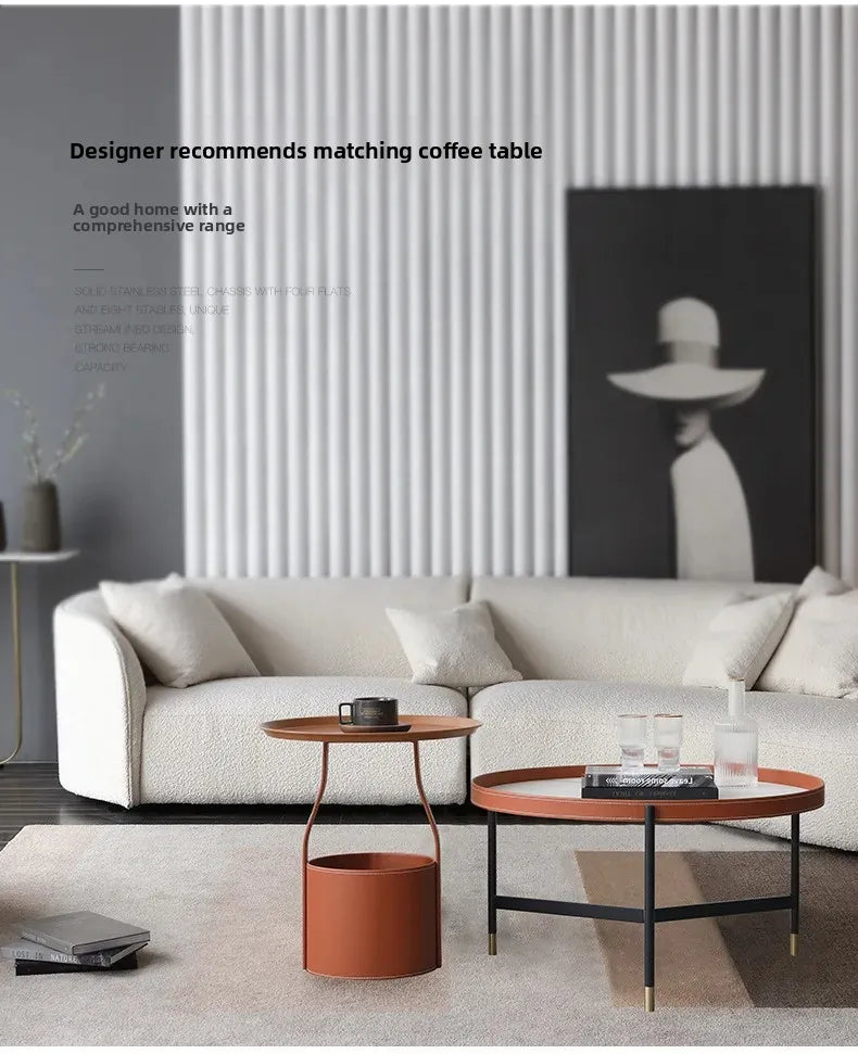 Italian Modern Style Integrated Japanese Lamb Wool Fabric Curved Sofa Foshan Furniture Wholesale Nordic Living Home Furniture