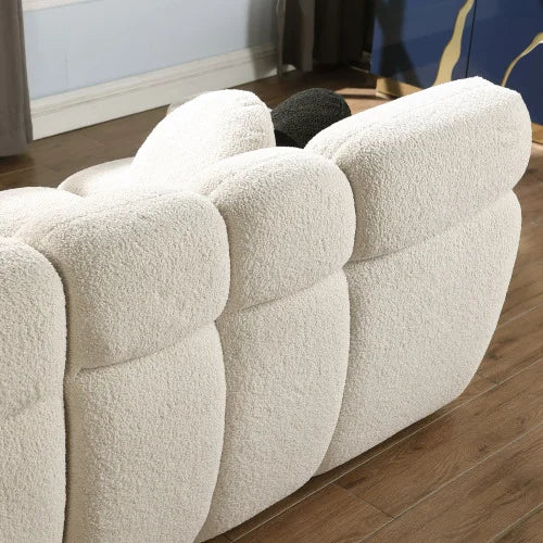 For Marshmallow Sofa 64.96 Length 35.83 Depth Human Body Structure 2 Seater FCJ for USA People Boucle Sofa for Living Room