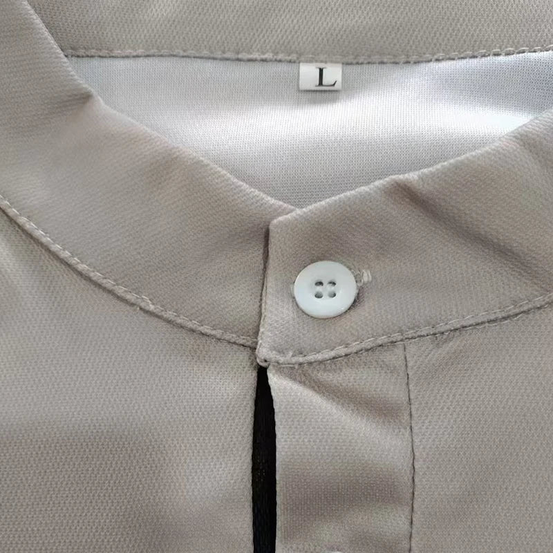 Fashion New Men Clothes Summer Short Sleeve Sport Stand Collar Tops Polo Shirt 100% Polyester Quick Dryig Golf Polo Shirt