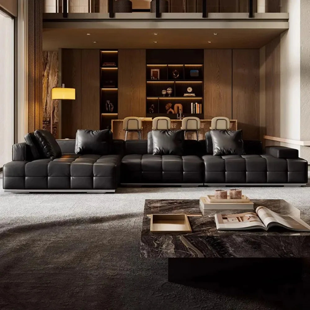 Wholesale Premium Sectional Sofas New Design Living Room Puff Sofa Set Furniture Luxury Modern Home Decor High-end Furniture Set