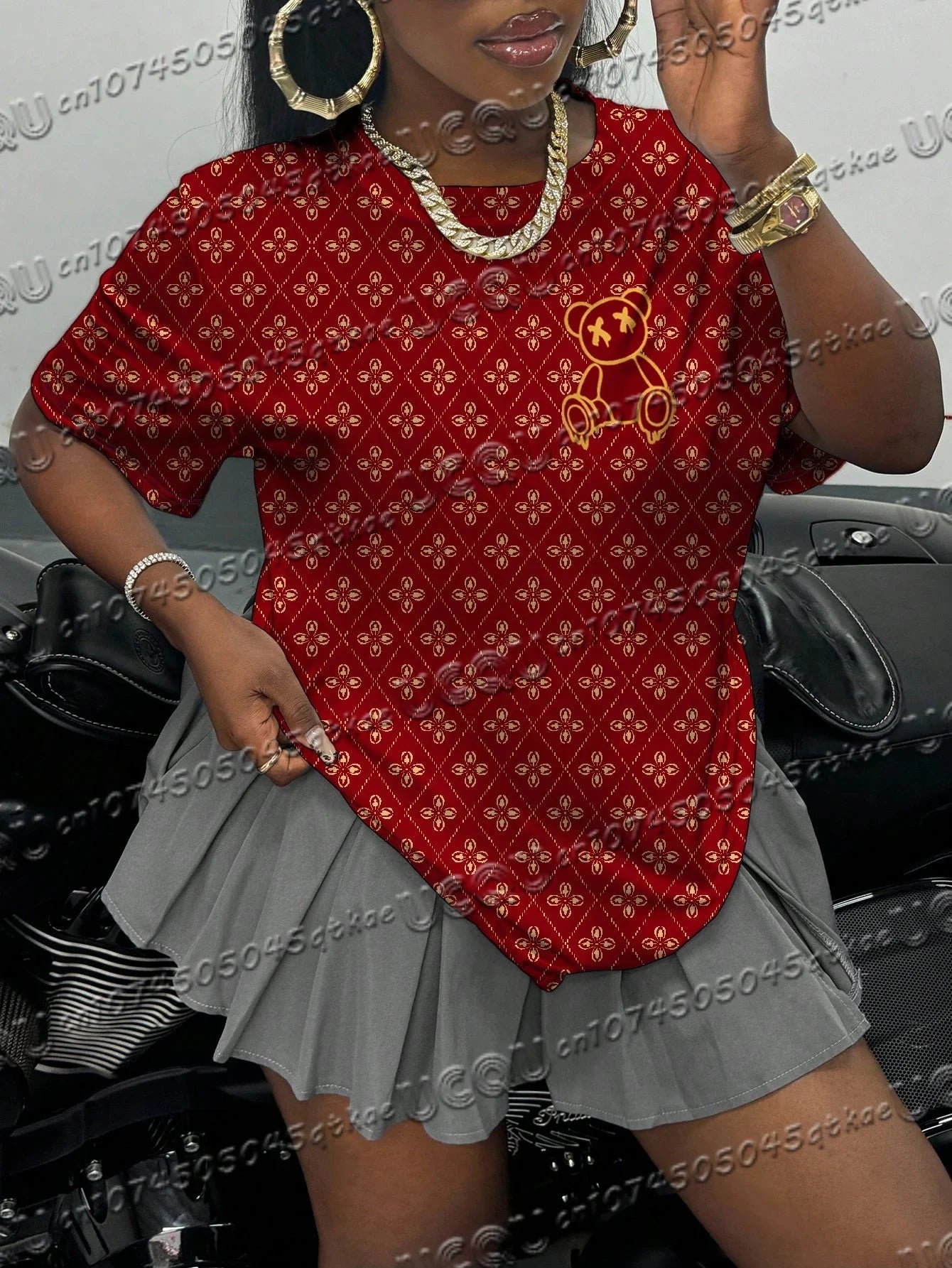 Summer Women's Letter Print Round Neck Short Sleeve T-Shirt Summer Graphic Tee Jerseys Men's Sport Luxury Brand T-Shirt Tops