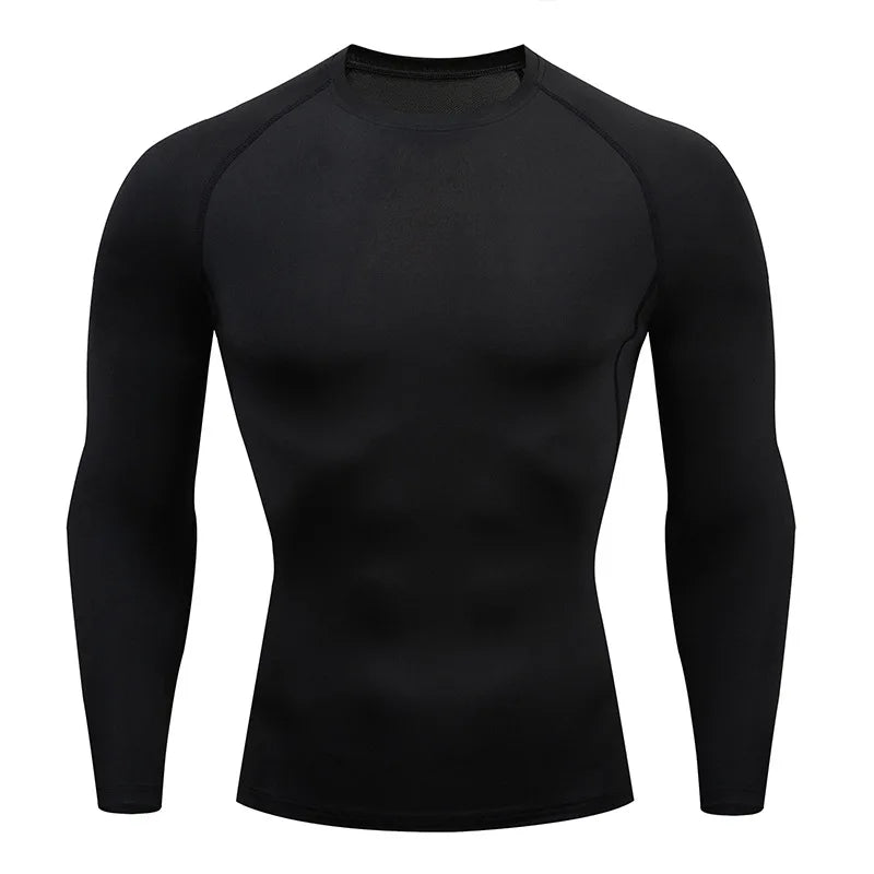 Men Workout Long Sleeve T- shirt Spring Autumn Gym Running Sport Men's T-shirts Fitness Sportswear Outdoor Tops For Men Clothes