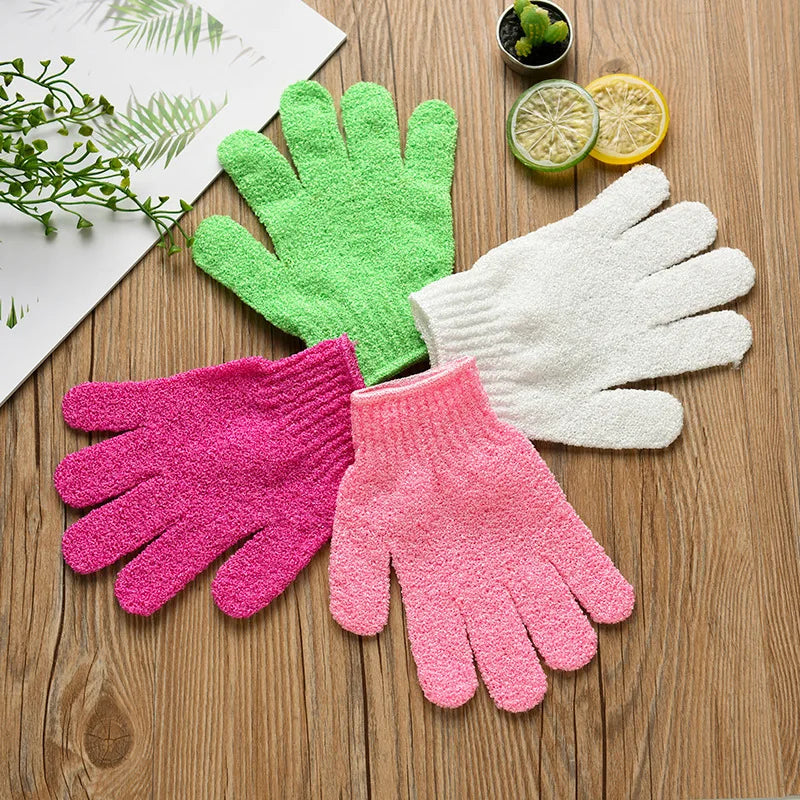 8/10 Pieces Exfoliating Bath Gloves Double Sided Bath Gloves for Beauty Spa Massage Skin Shower Scrubber Bathing Accessories