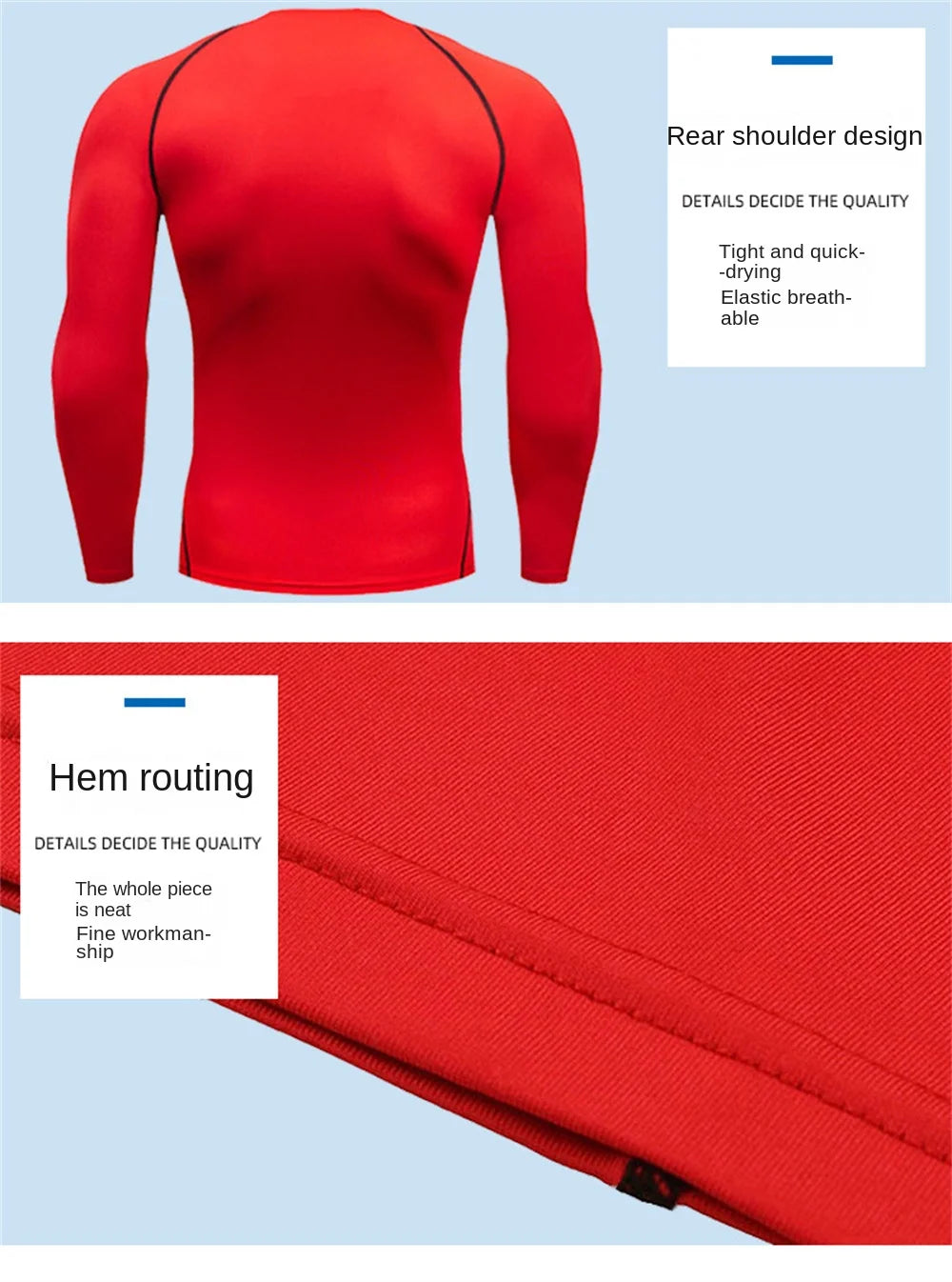 Men Workout Long Sleeve T- shirt Spring Autumn Gym Running Sport Men's T-shirts Fitness Sportswear Outdoor Tops For Men Clothes