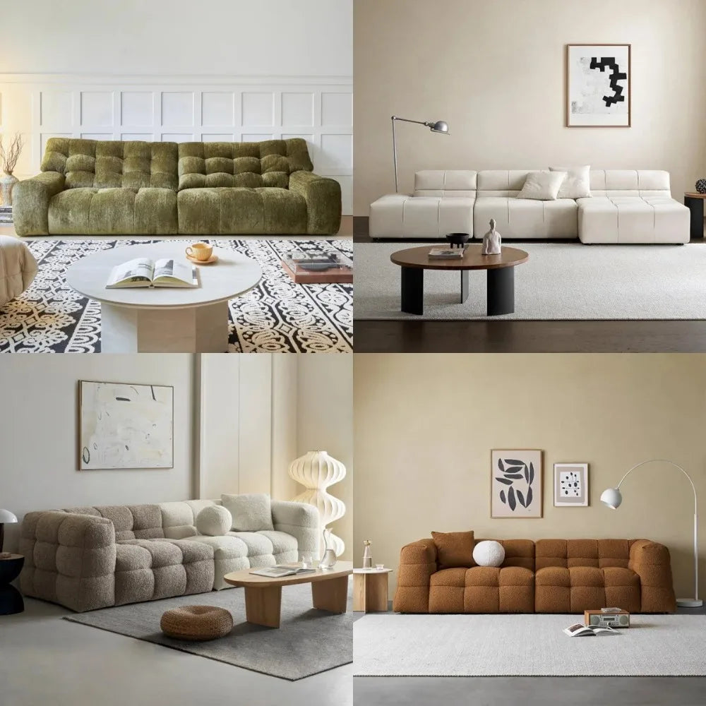 Wholesale Premium Sectional Sofas New Design Living Room Puff Sofa Set Furniture Luxury Modern Home Decor High-end Furniture Set