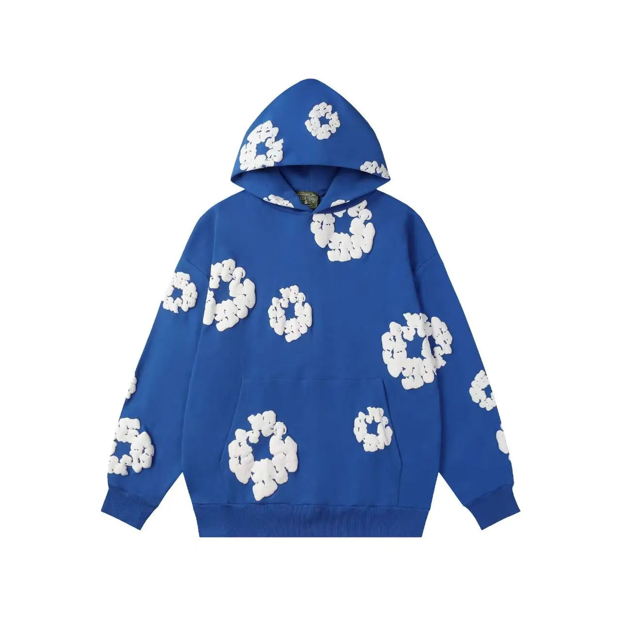 DENIM TEARS Cotton Street Trendy High Quality American Men's and Women's Loose Couple Hoodie