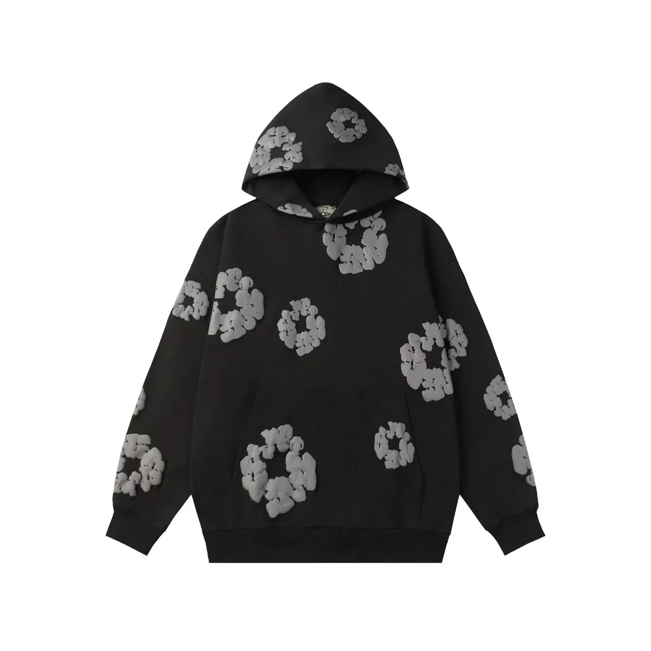 DENIM TEARS Cotton Street Trendy High Quality American Men's and Women's Loose Couple Hoodie