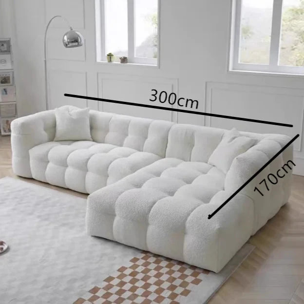 Family Luxury Living Room Sofas European Modern Plush Reclining Sofa Corner Lounger Muebles Para El Hogar Home Decoration