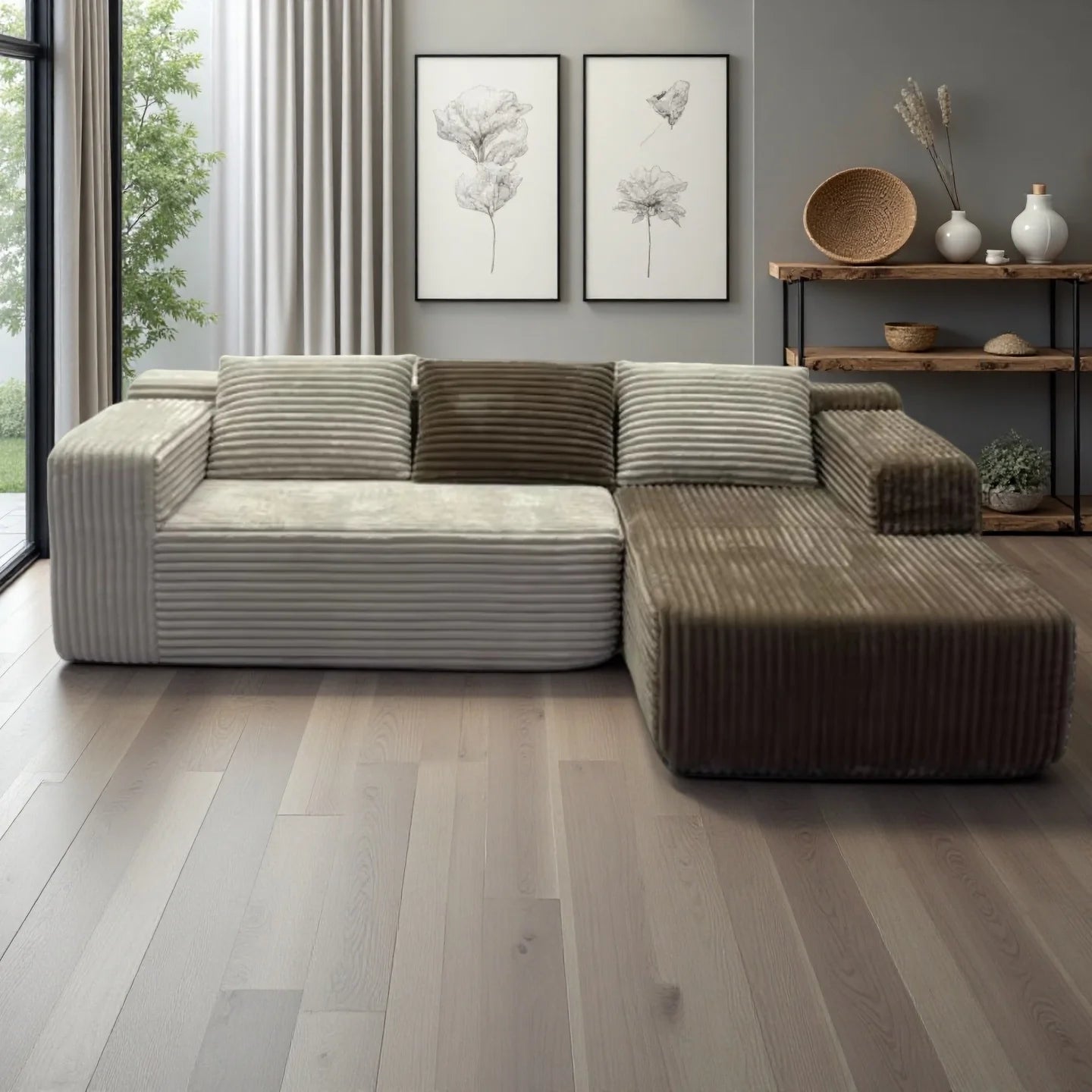 Tofu Block Vacuum Compression Sofa, Lazy Module Combination, Living Room, Small Apartment, Modern and Simple Fabric Sofa