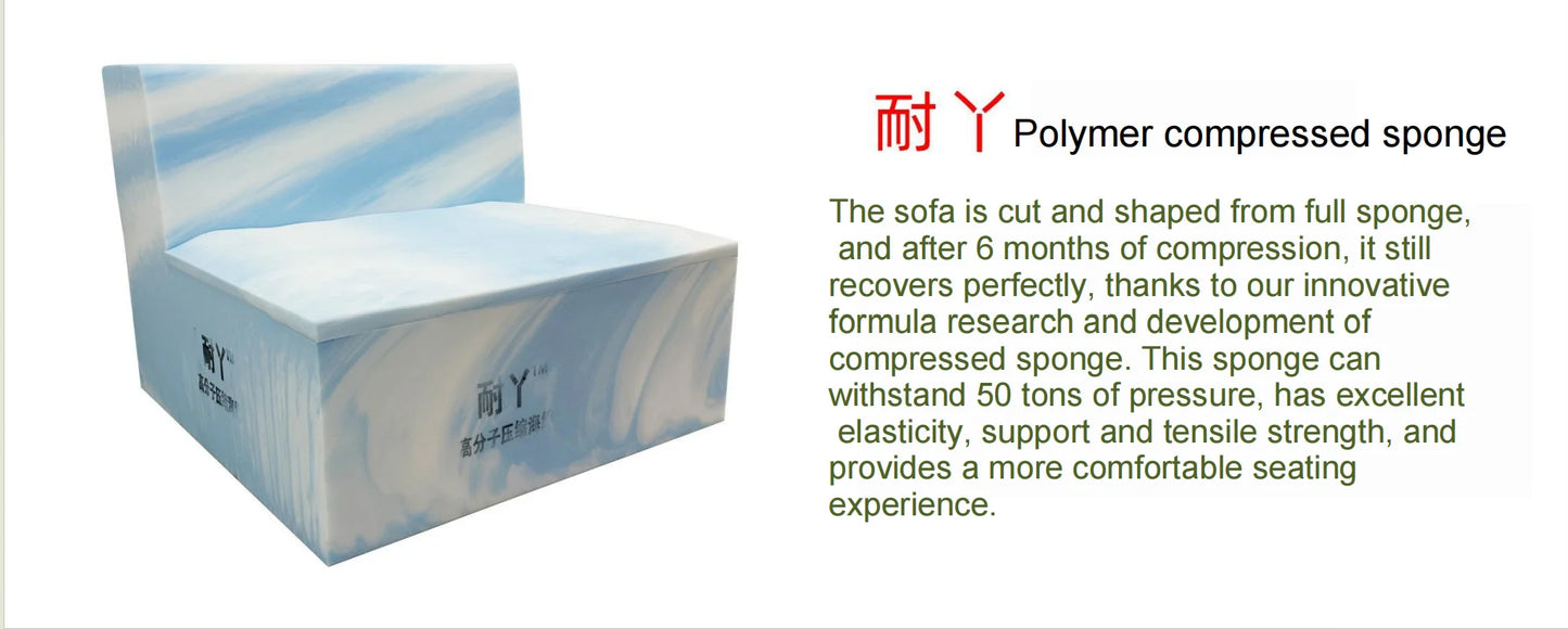 Tofu Block Vacuum Compression Sofa, Lazy Module Combination, Living Room, Small Apartment, Modern and Simple Fabric Sofa