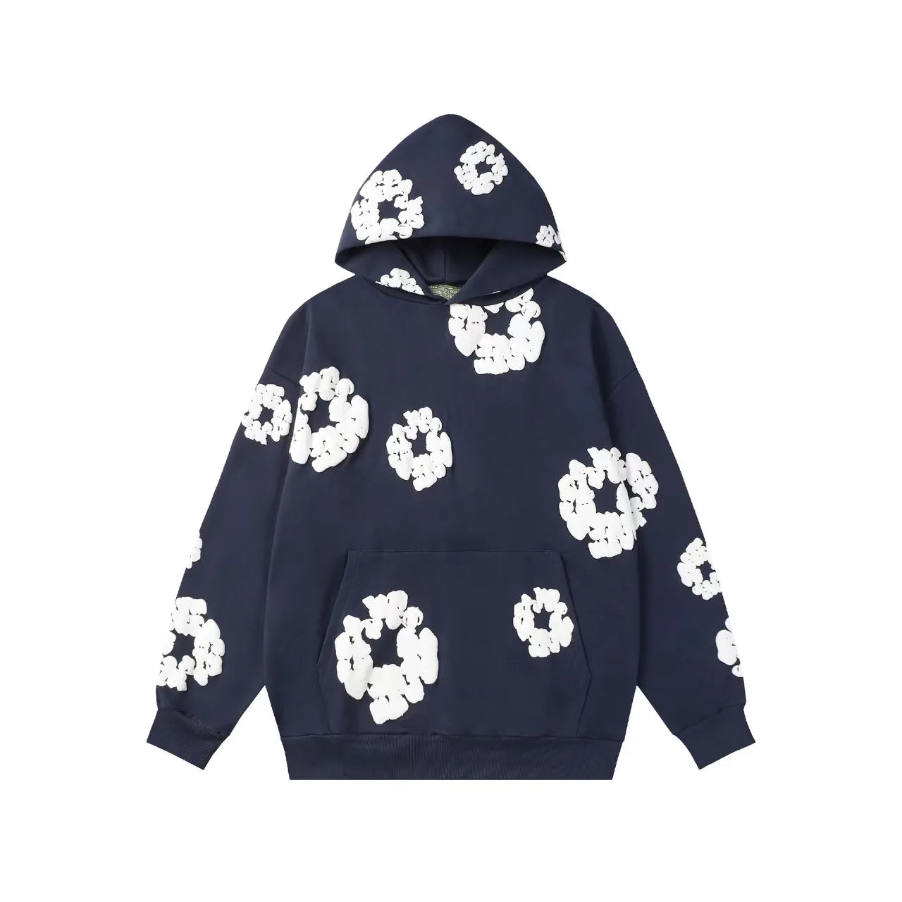DENIM TEARS Cotton Street Trendy High Quality American Men's and Women's Loose Couple Hoodie