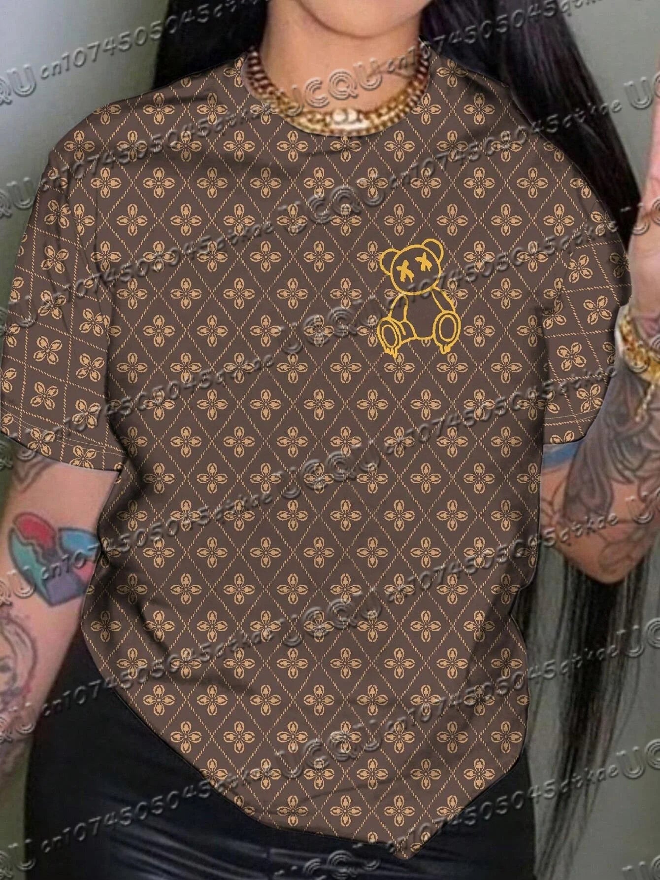 Summer Women's Letter Print Round Neck Short Sleeve T-Shirt Summer Graphic Tee Jerseys Men's Sport Luxury Brand T-Shirt Tops