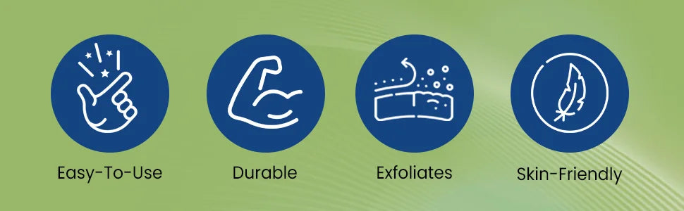 10pcs Exfoliating Gloves for Smooth Skin - Removes Dead Skin Cells, Bumps, and Ingrown Hairs, Gentle Body Scrub and Shower Glove