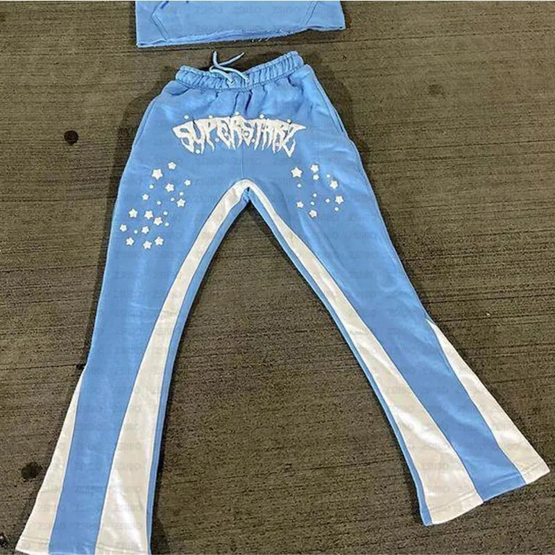 Streetwear Y2K Hoodies Men Harajuku Hip Hop Graphic Printing Loose Sweatshirts Women 2024 Punk Rock Gothic Clothes Tops Pants