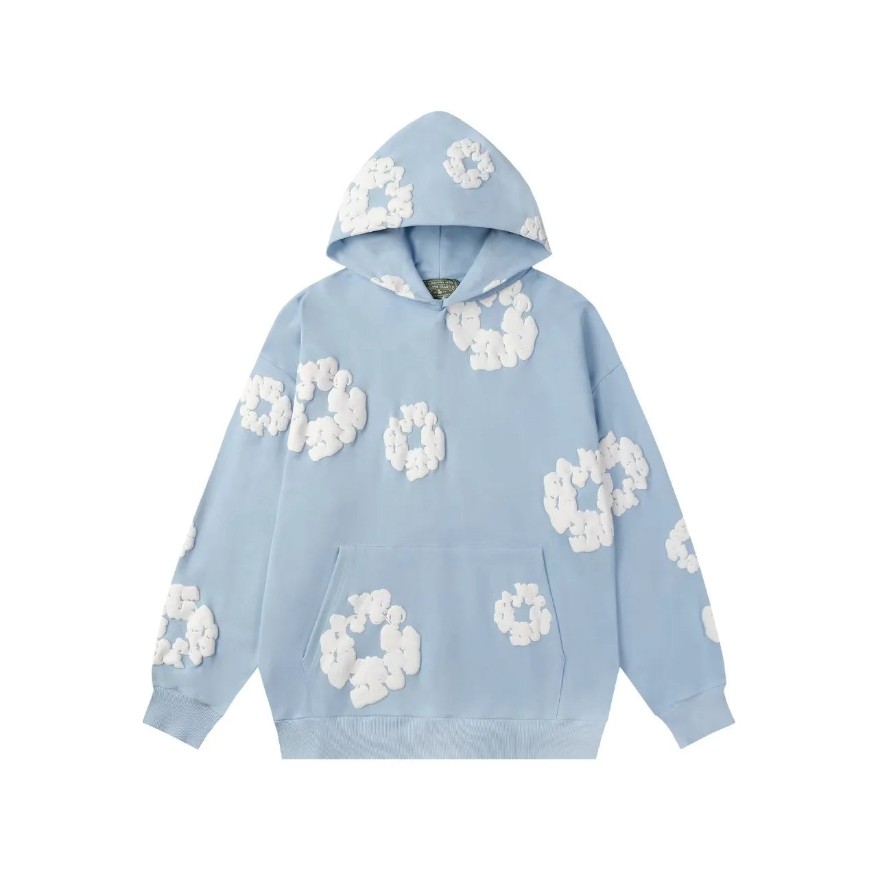 DENIM TEARS Cotton Street Trendy High Quality American Men's and Women's Loose Couple Hoodie