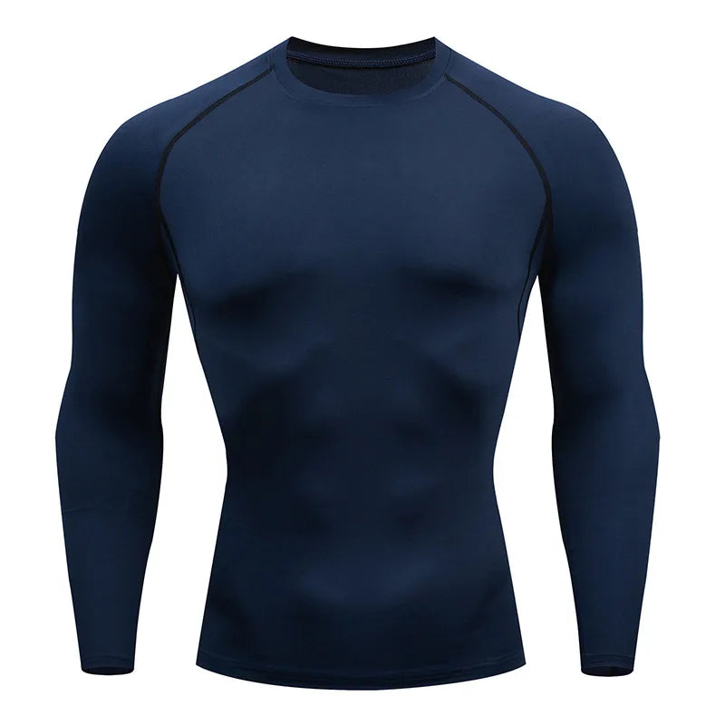Men Workout Long Sleeve T- shirt Spring Autumn Gym Running Sport Men's T-shirts Fitness Sportswear Outdoor Tops For Men Clothes