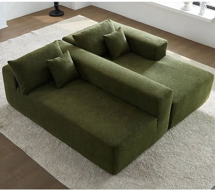 Tofu Block Vacuum Compression Sofa, Lazy Module Combination, Living Room, Small Apartment, Modern and Simple Fabric Sofa