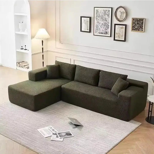 Tofu Block Vacuum Compression Sofa, Lazy Module Combination, Living Room, Small Apartment, Modern and Simple Fabric Sofa