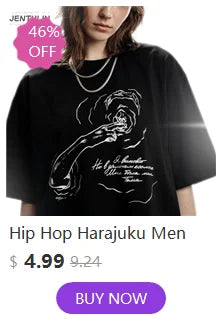 Y2K T-shirt Short Kpop Street Fashion Print Unisex Short Sleeve Tops Casual Loose Drawstring Shorts Pant Women Men Clothing Tees